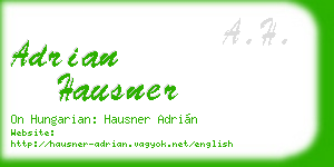 adrian hausner business card